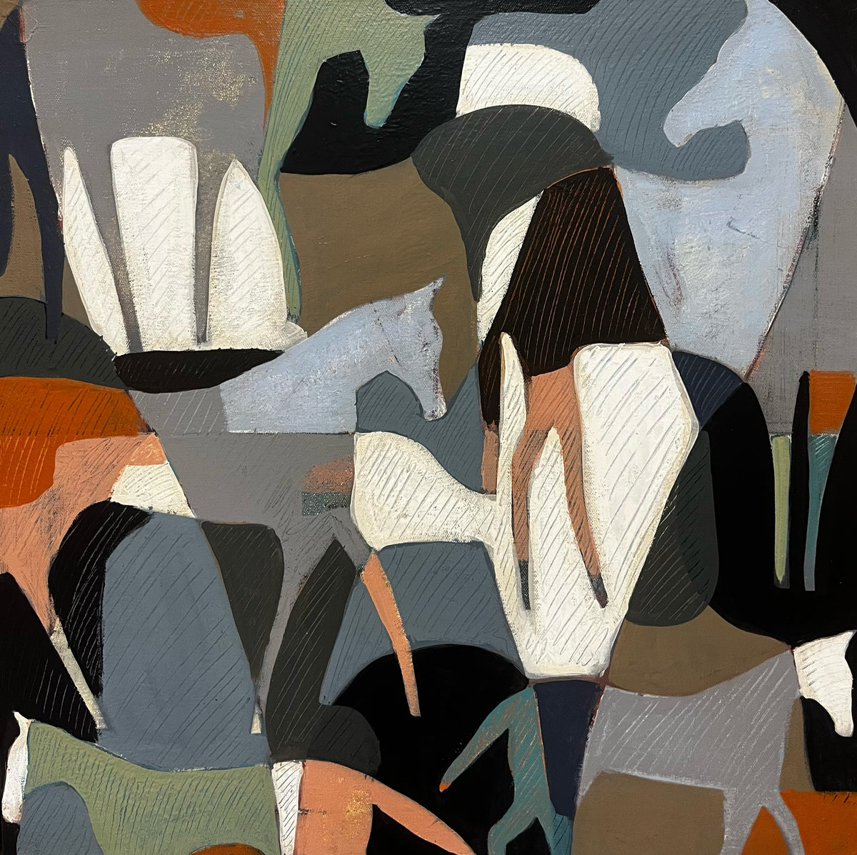 "Band of Horses 44" 20x20
