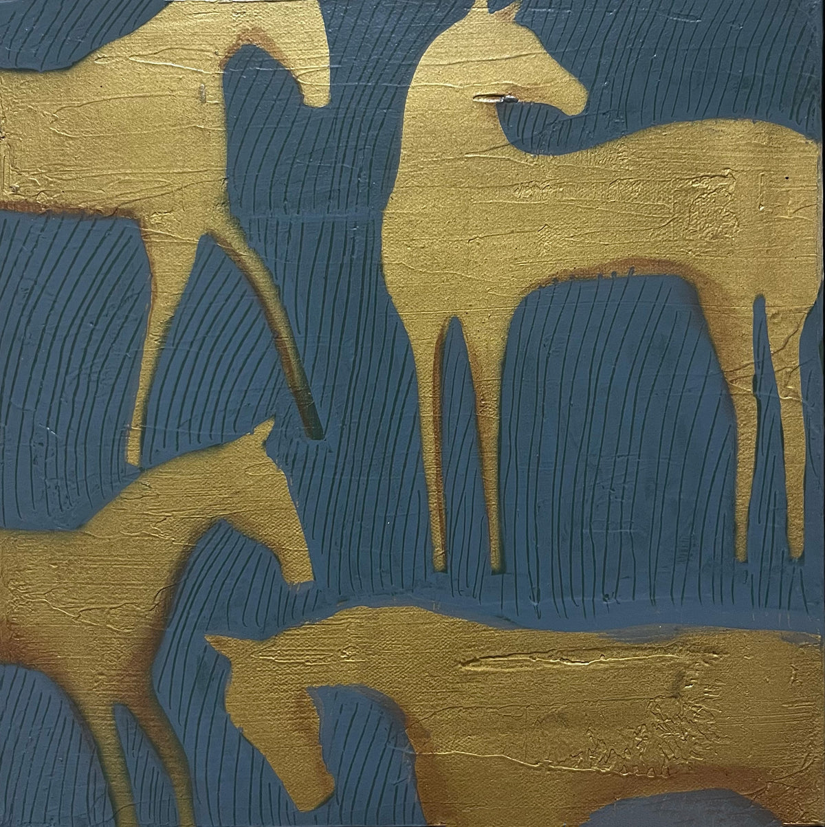 "Band of Horses 43" 12x12