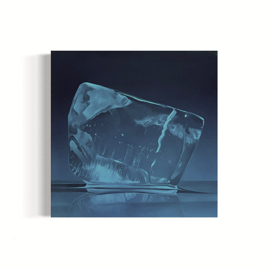 "Iceberg Dark Teal" 18 x 18