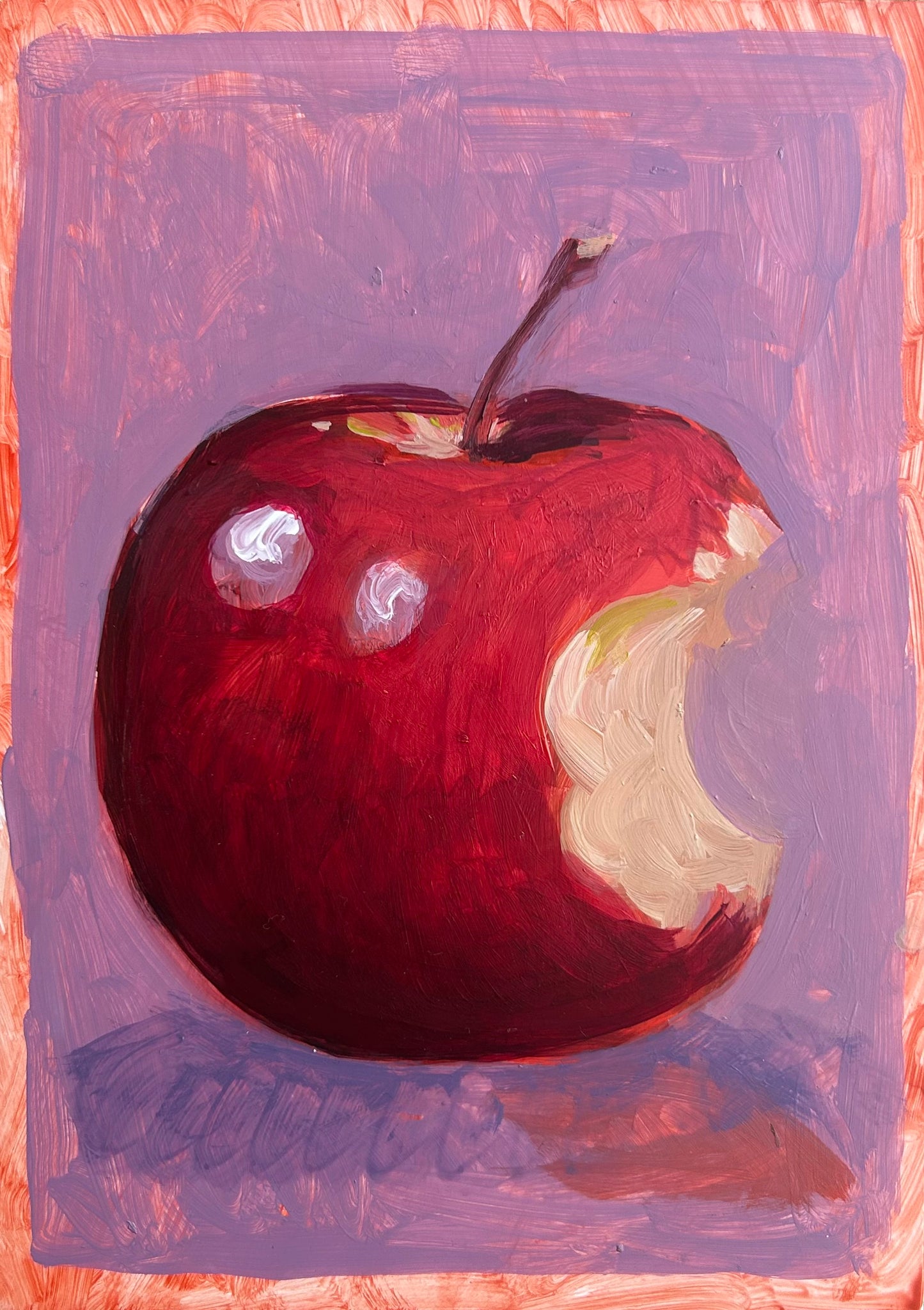Apple Bite 5x7