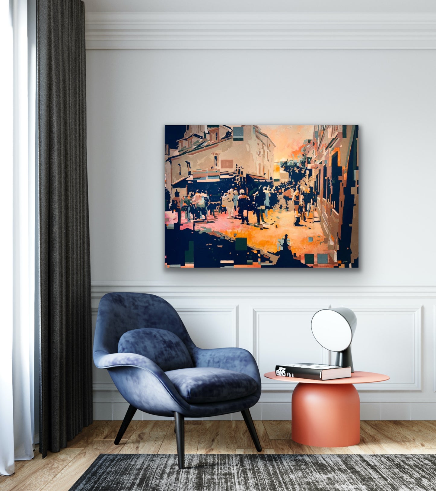 "Afternoon on Main" 48 x 36
