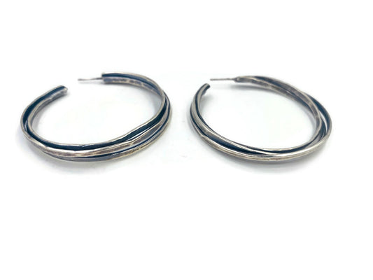 Forged Triple Wire Hoops