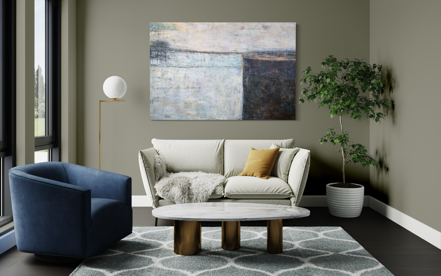"Edge of Calm", 48 x 72