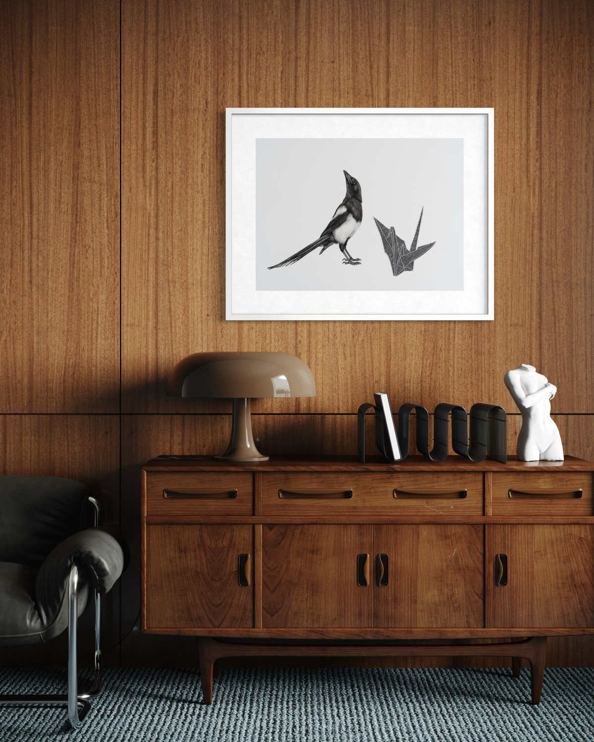 Keeping Watch (See #11), 15x22 (framed 19.25x26.5)