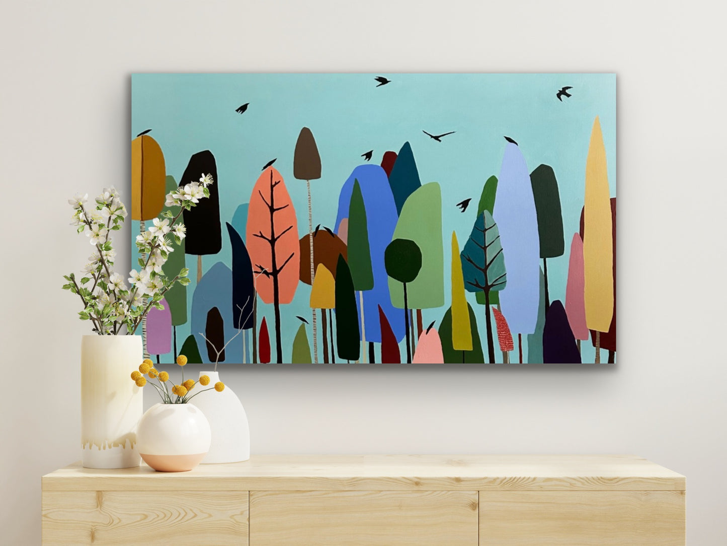 "Peaceful Treescape" 30 x 48