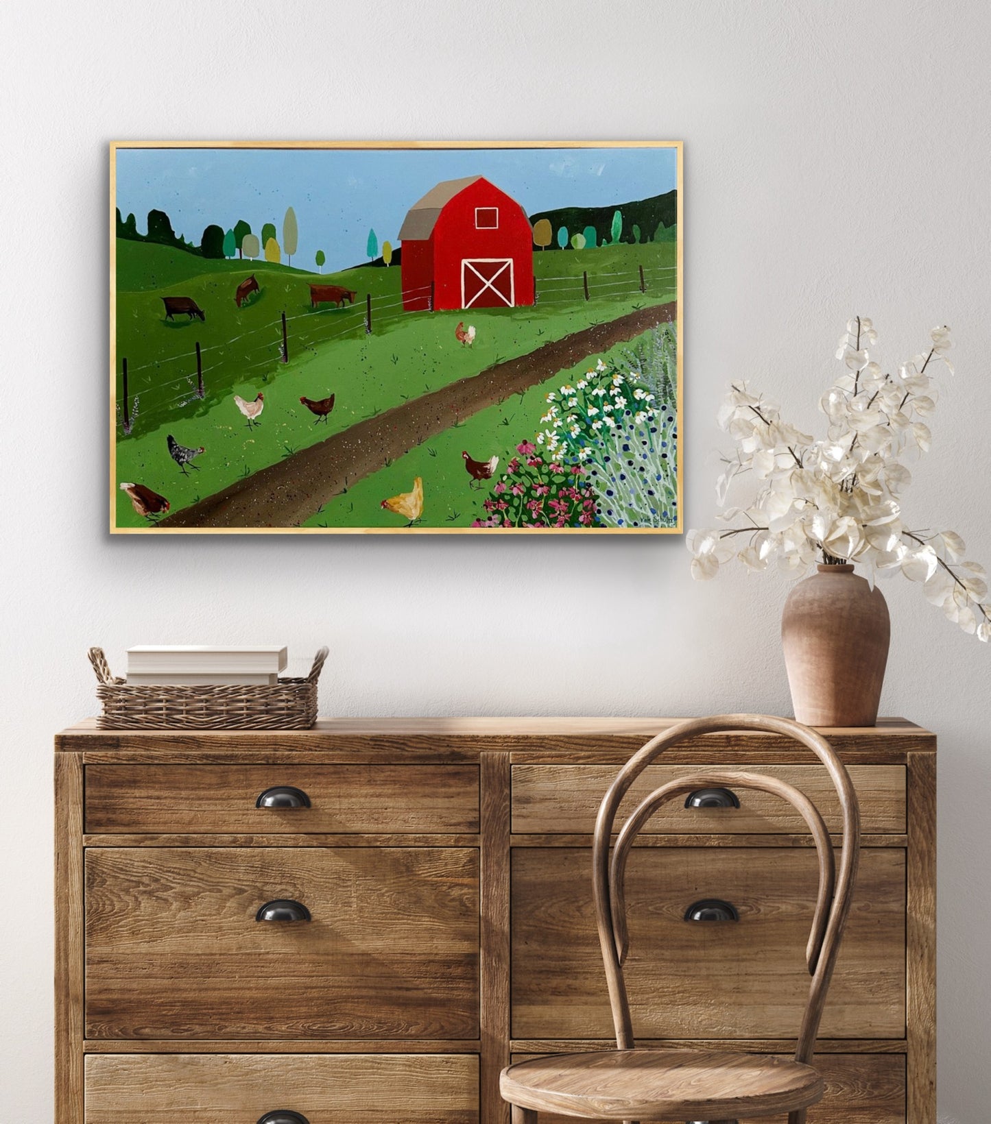 "The girls are in the garden" 24 x 36