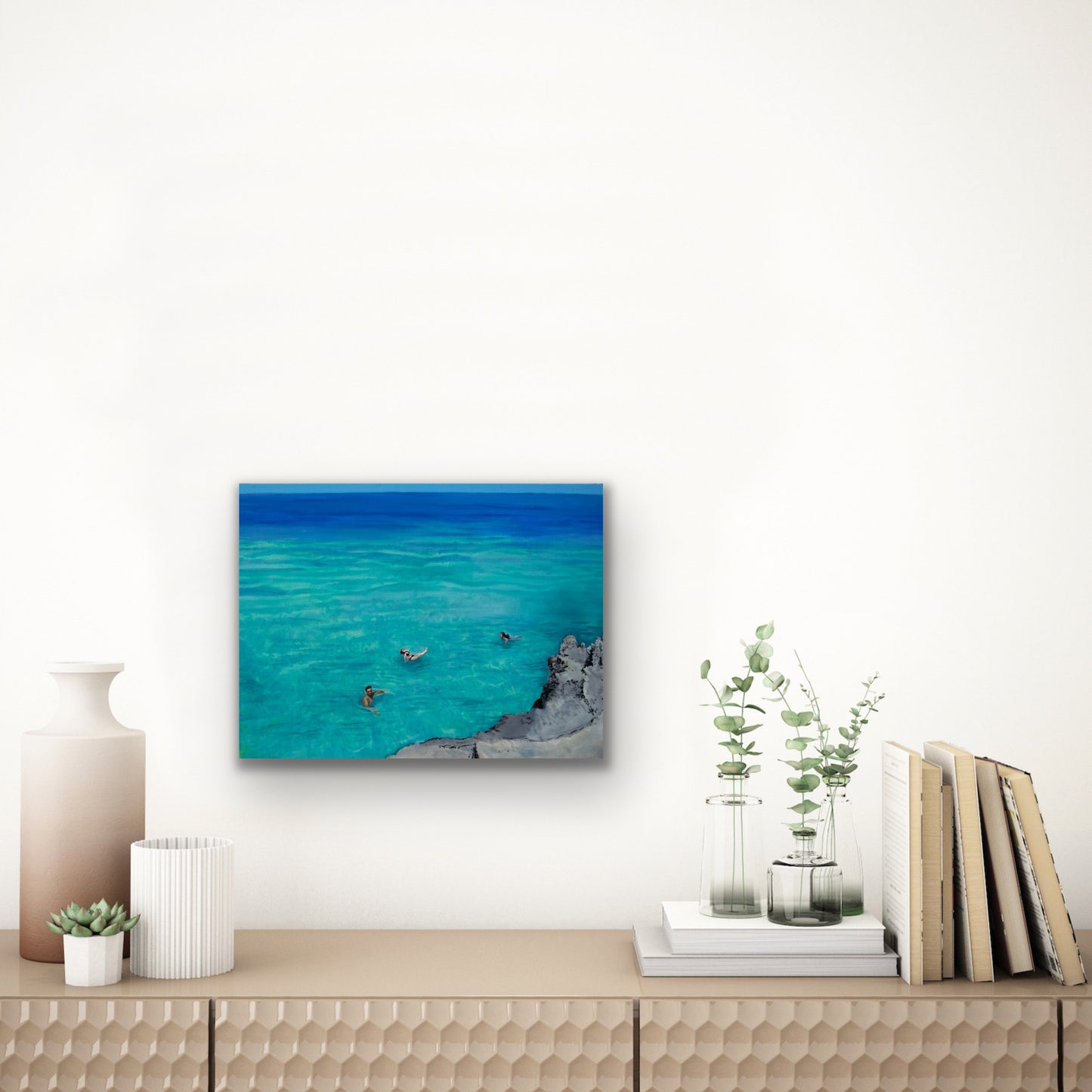 "Three in the Sea" 18 x 24