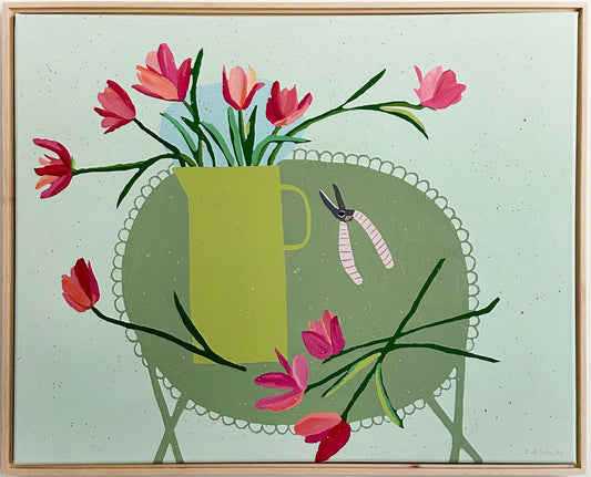 "Pink Tulips", 24 x 30