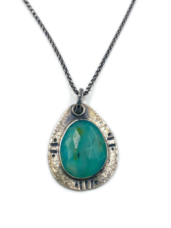 Peruvian Opal Pendant Necklace