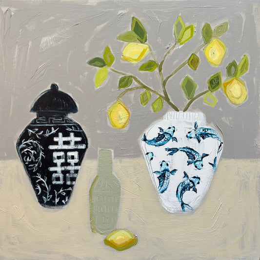 "Lemon Tree on Neutral IV", 24 x 24