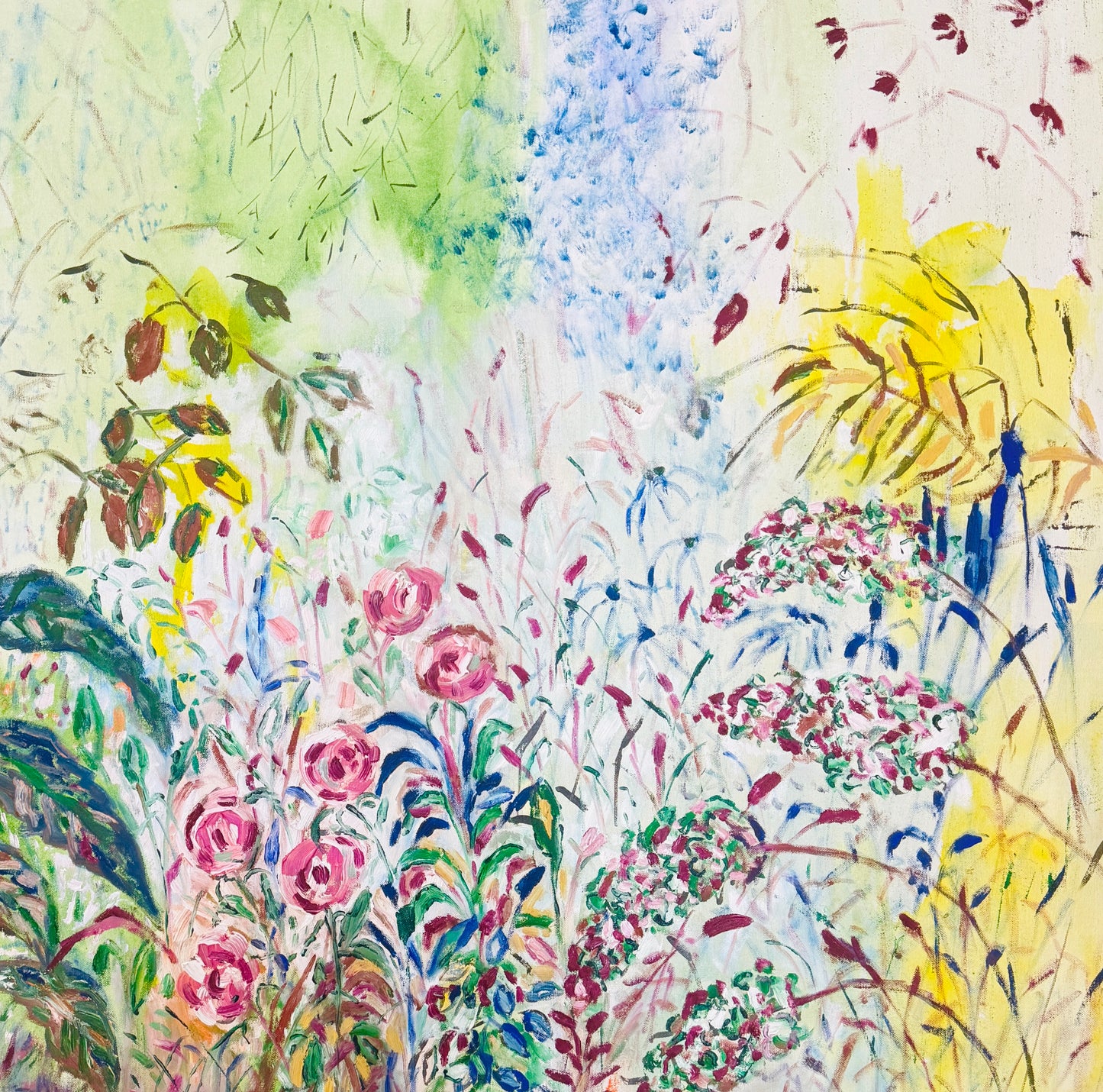 Morning at Backyard, 36 x 36