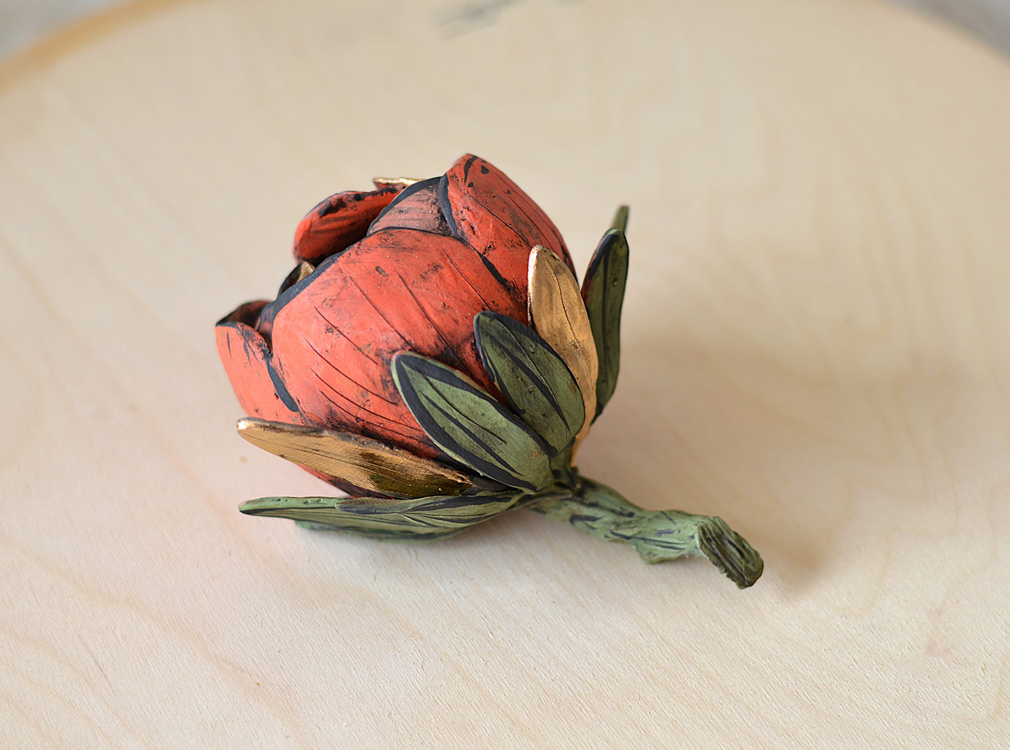 Floral Ceramic Wall Piece- RC74