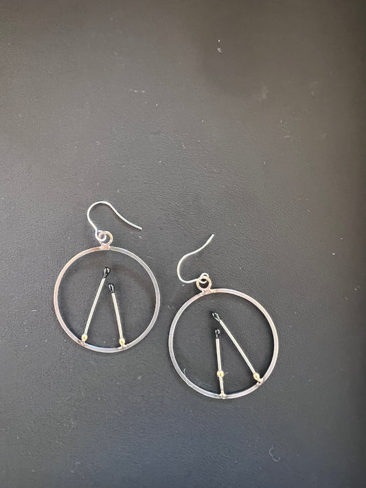 Circle and Black Beads