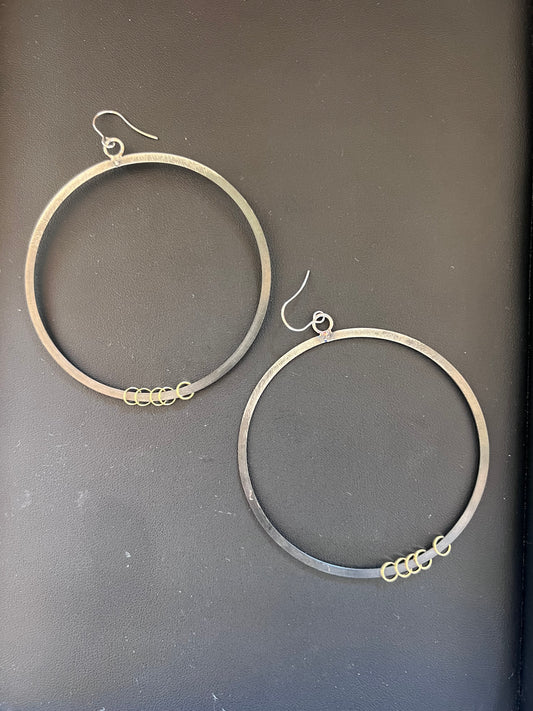 Circle and Mini Hoops Earrings