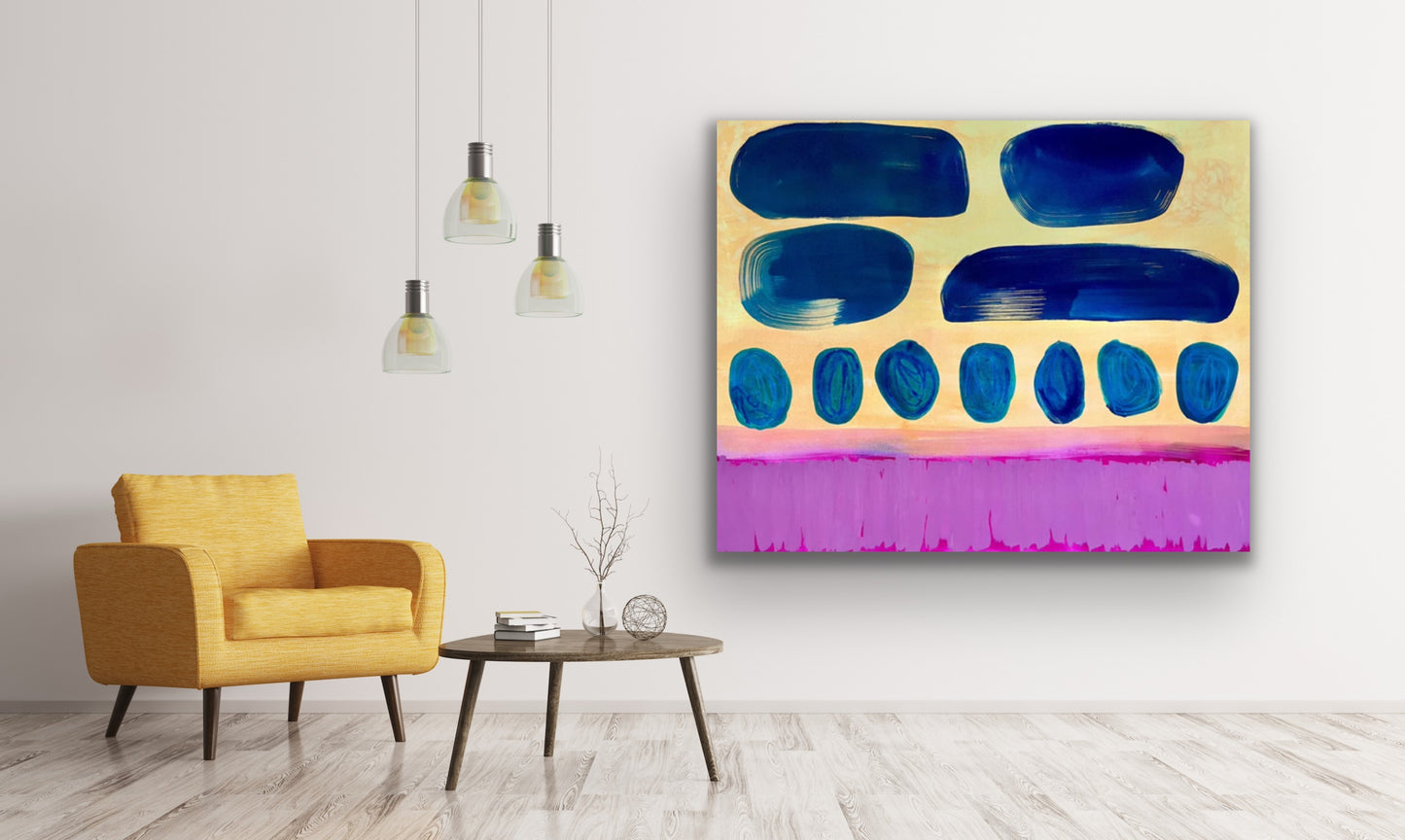 "Coastal on the Skies" 48 x 60