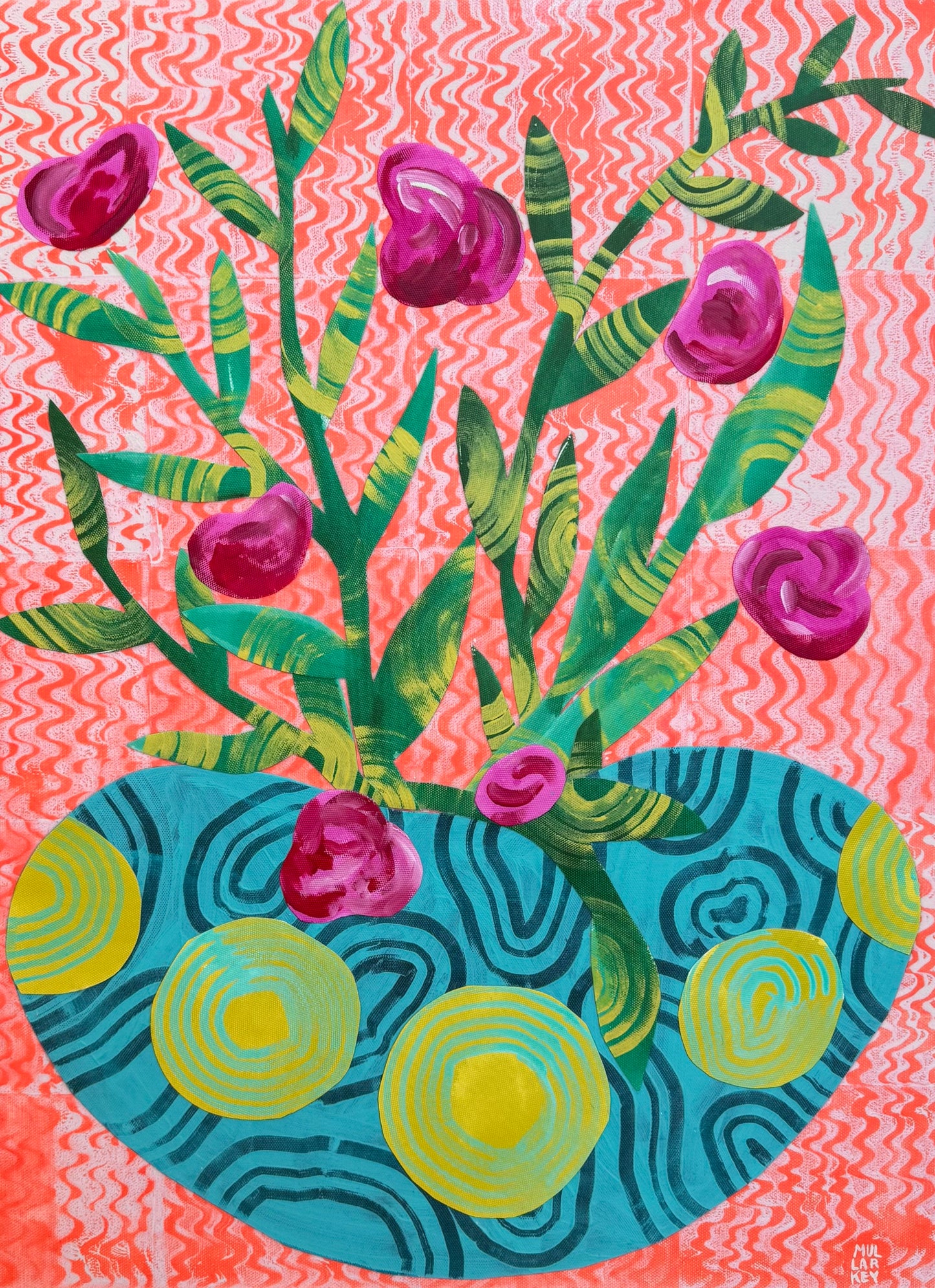"Blue Vase Bouquet", 24 x 28
