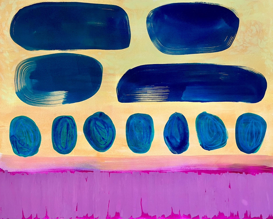 "Coastal on the Skies" 48 x 60