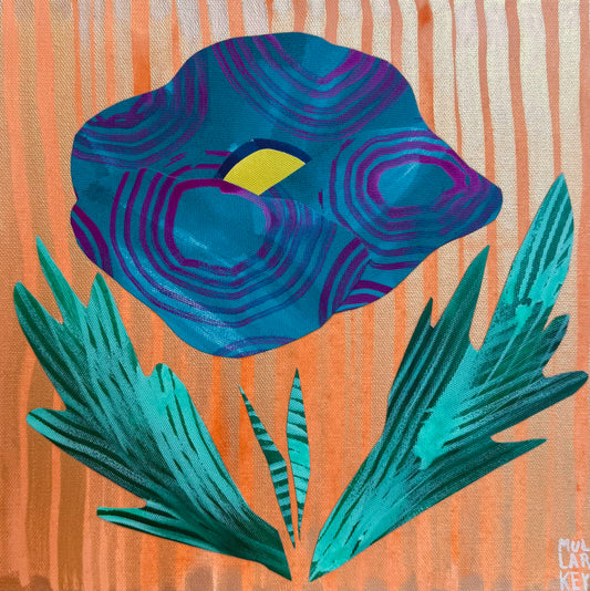 "Lone Poppy", 12 x 12