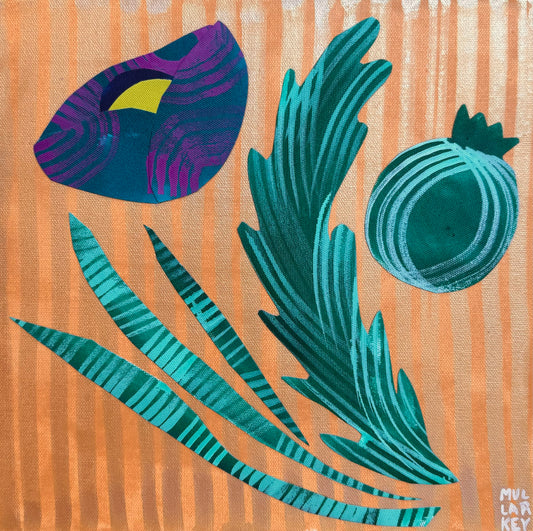 "Pod and Poppy", 12 x 12