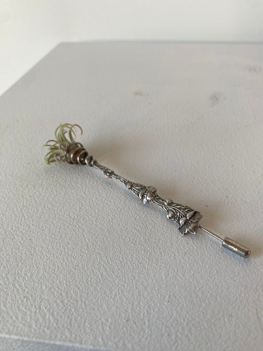 Sterling Silver Air Plant Lapel Pin