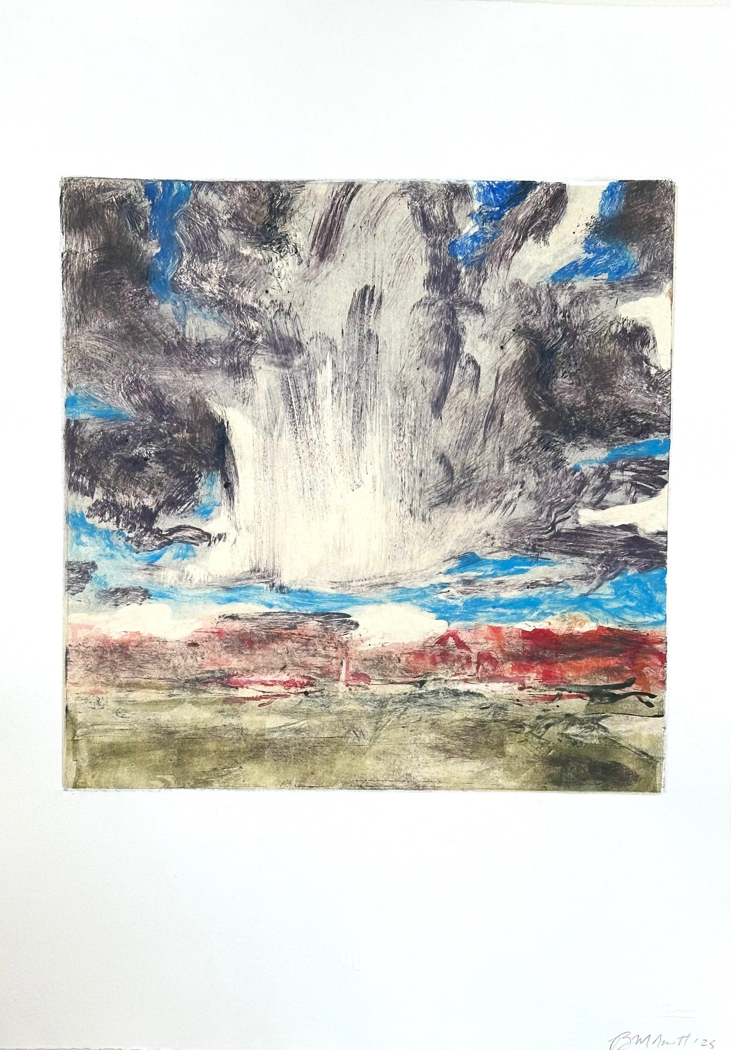 Virga Variation I, 34x25 Framed