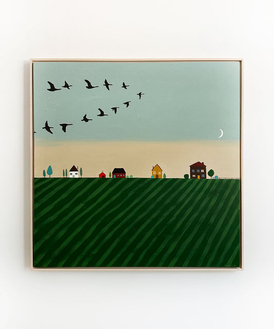 "Early morning on the backroads" 30 X 30