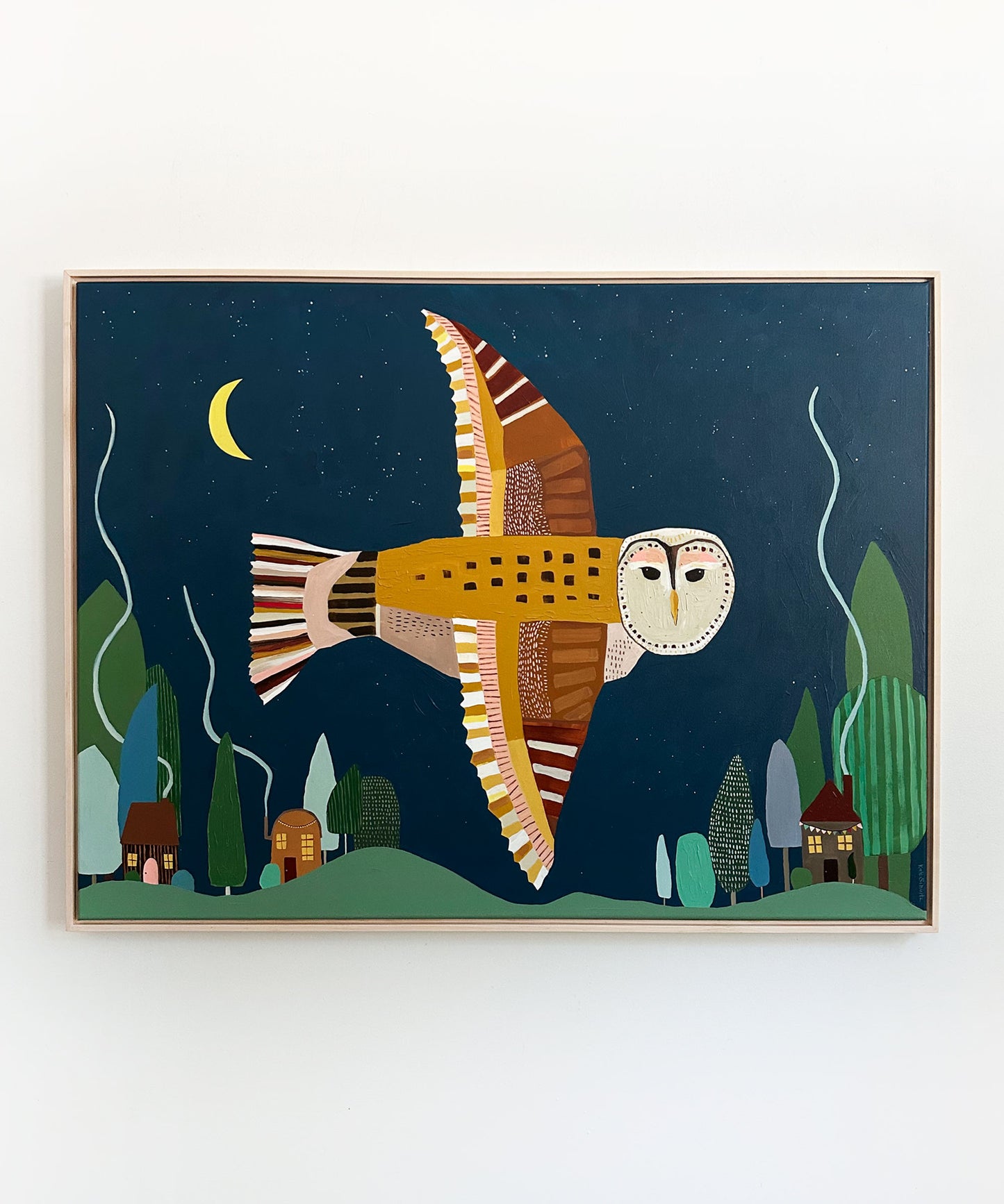 "Nighttime Companion Following Me On My Journey" 30 x 40
