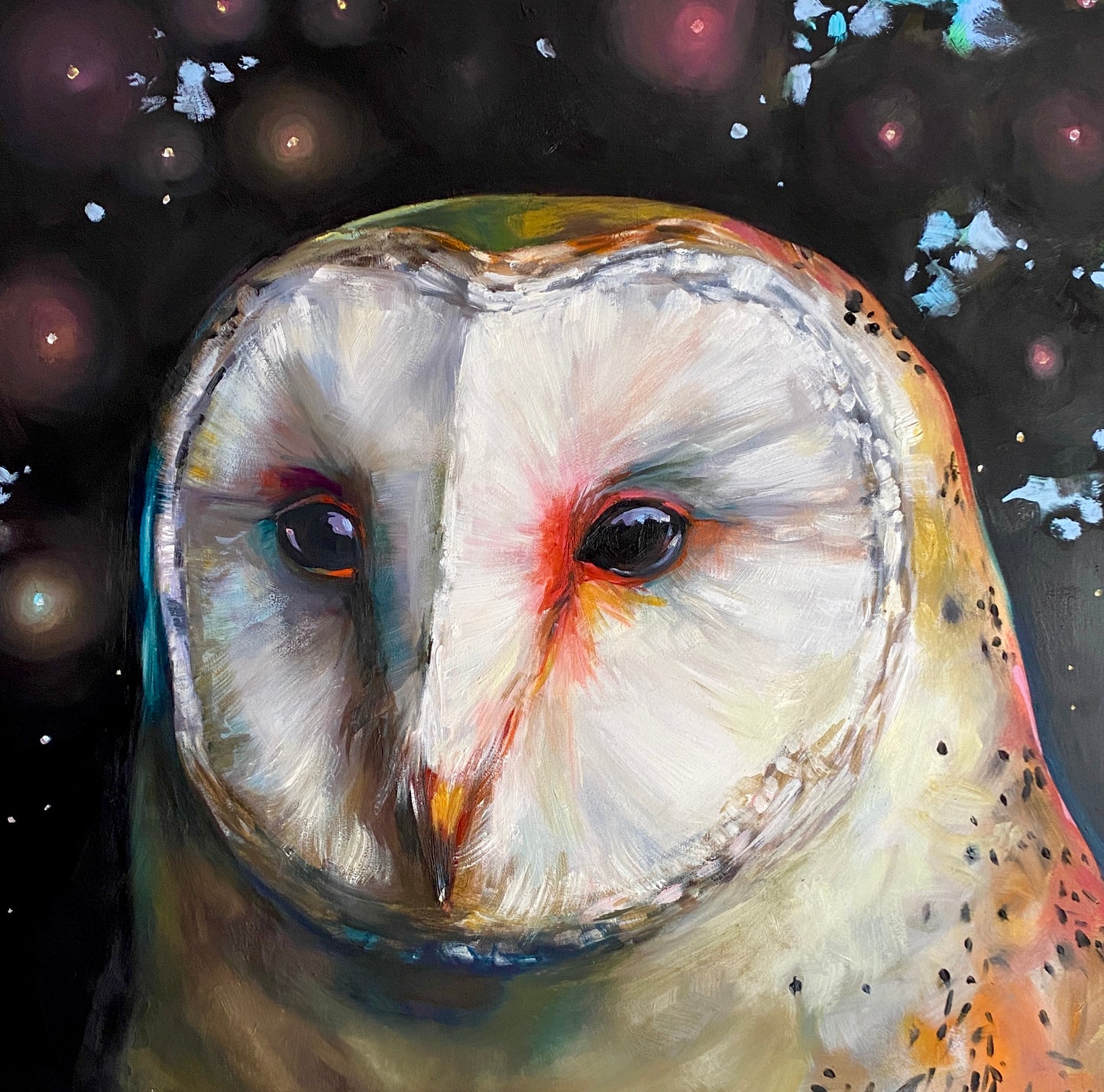 "Barn Owl" 16 x 16