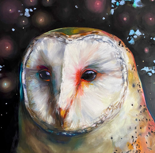 "Barn Owl" 16 x 16