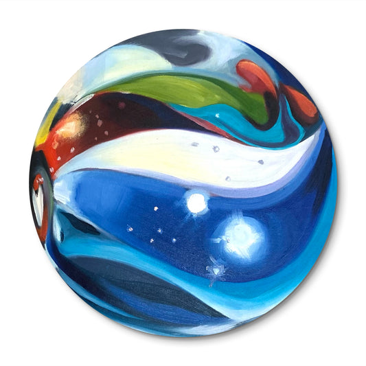 "Marble #7" 12" diameter