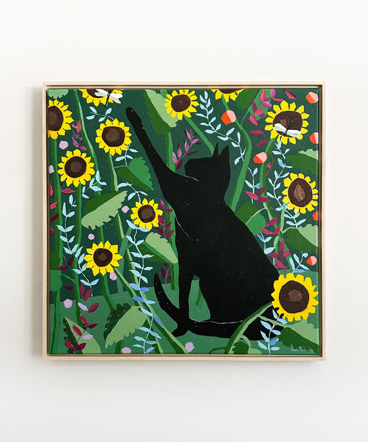 "Playing in the Garden", 24x24