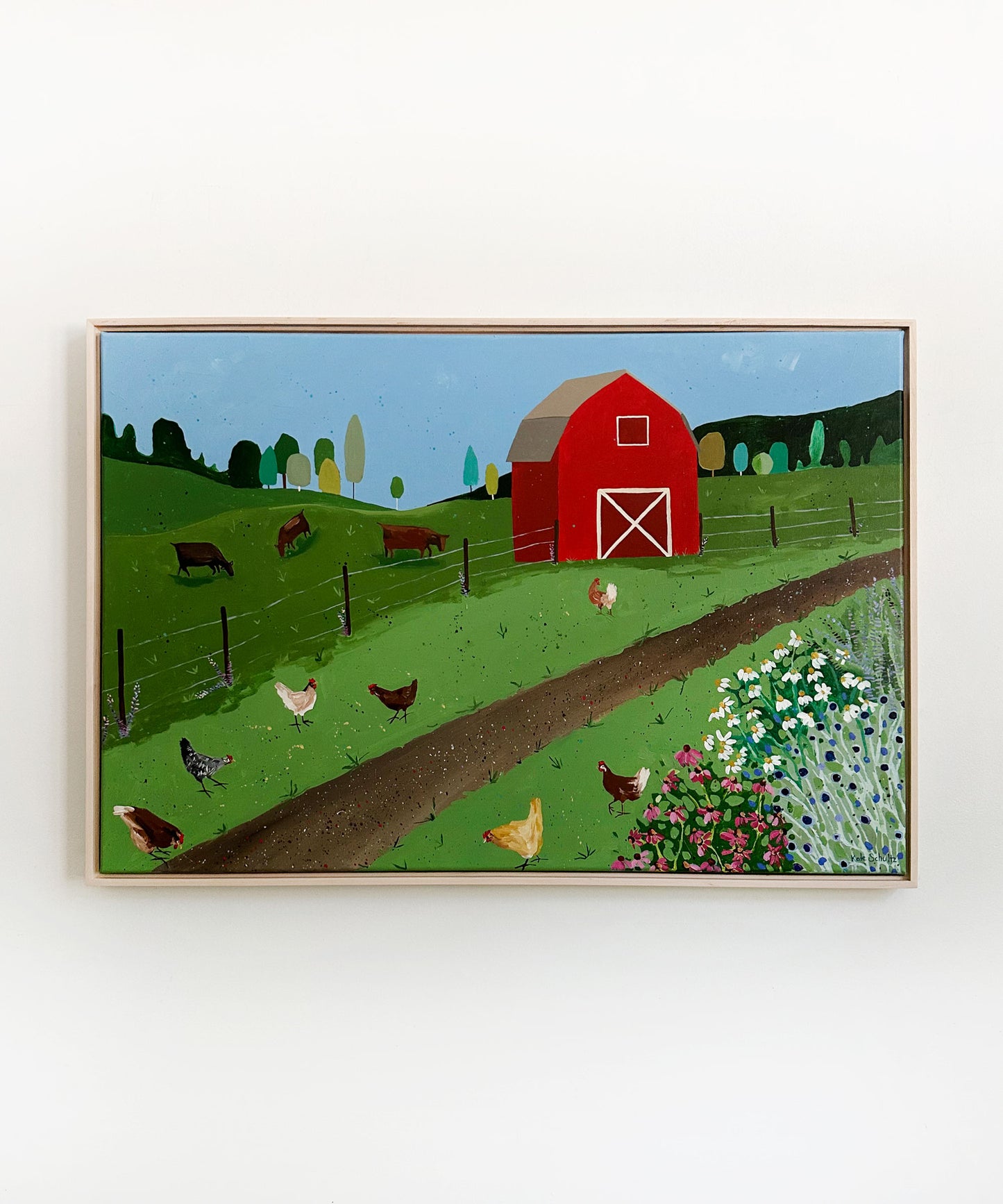 "The girls are in the garden" 24 x 36