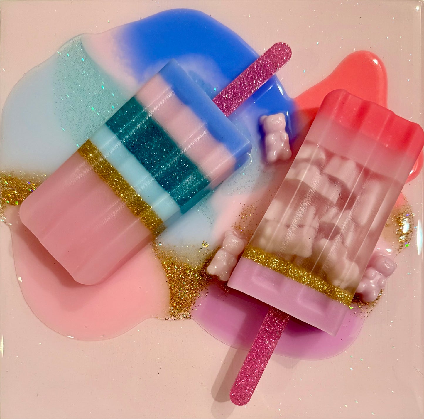 "Melted Pops" - 8x8