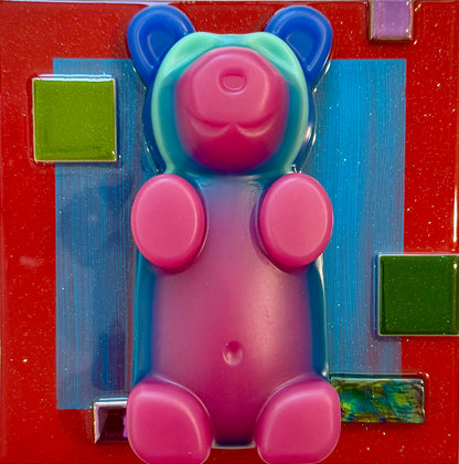 "Pink Gummy Bear" - 8 x 8