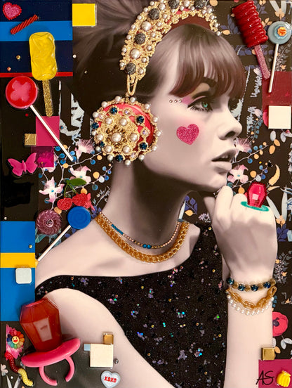 "Pop-ular" (Jean Shrimpton) - 24 x 18