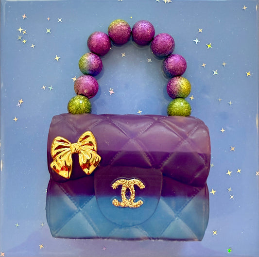 "Purple Handbag" - 8 x 8