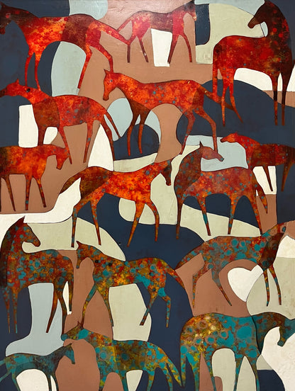 "Band of Horses 24" 48 x 36