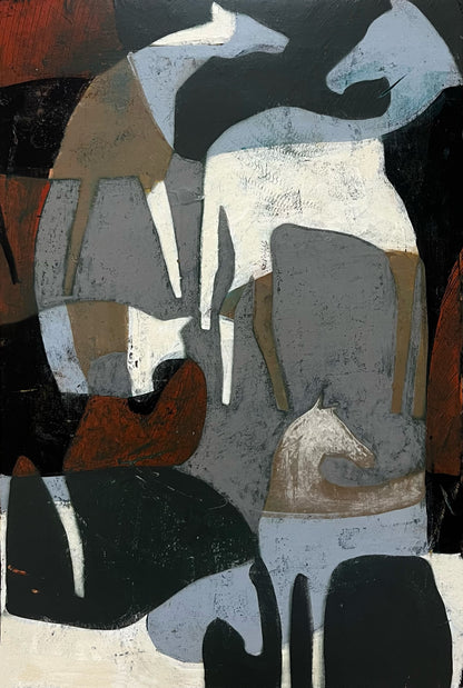 "Band of Horses 39" 18x12