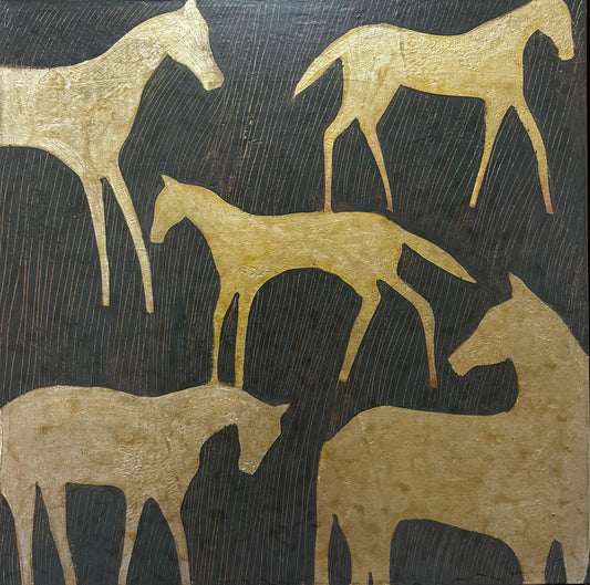"Band of Horses 46" 20x20