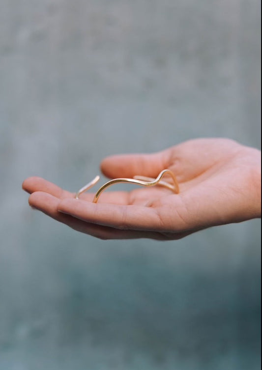 Brass Winding Road Bangle