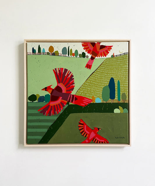 "Cardinal Crew" - 20x20"