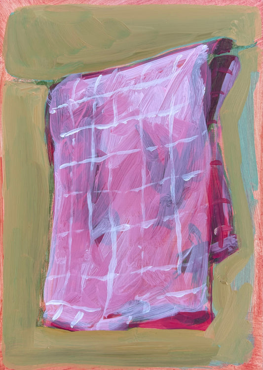 Dishcloth on Clothesline, 5 x 7