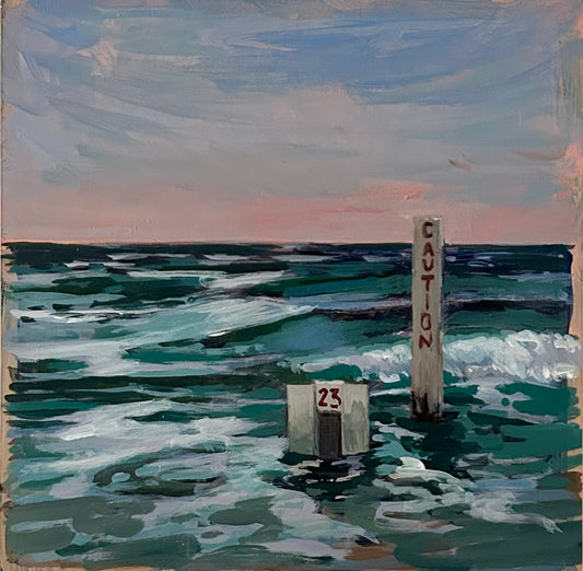 “Evening at Myrtle Beach”, 8x8