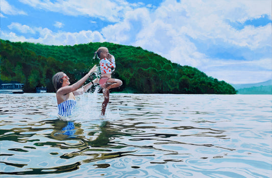 "Joyful Leap" 24 x 36