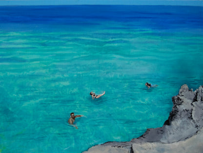 "Three in the Sea" 18 x 24