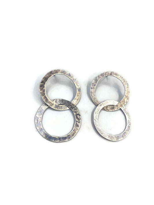 Large "Washer" Links Earrings