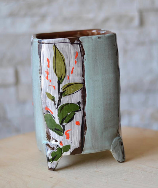 Altered Square Flower Vase