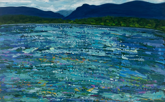 "Filled with Infinite Possibilities (Lake Lure)" 48 x 30
