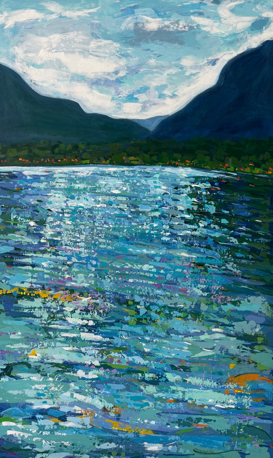 "The Very Nature of Things (Lake Lure)" 30 x 48
