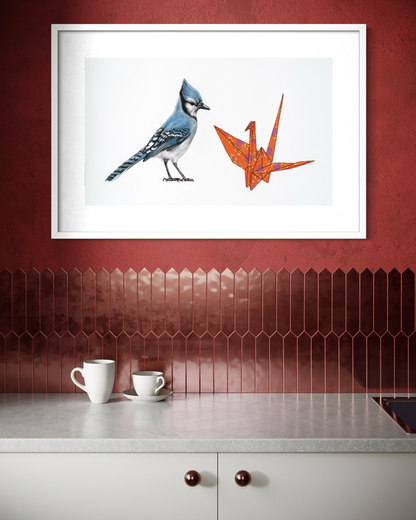 "Eye to Eye" (See #7) 12x24 (framed 16.5x28)